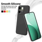 For OPPO Reno14 F 5G Solid Color Liquid Silicone Dropproof Full Coverage Phone Case(Black) - 3
