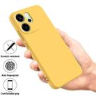 For OPPO Reno14 F 5G Solid Color Liquid Silicone Dropproof Full Coverage Phone Case(Yellow) - 2