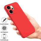 For OPPO Reno14 F 5G Solid Color Liquid Silicone Dropproof Full Coverage Phone Case(Red) - 2