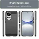 For Huawei nova 12 Brushed Texture Carbon Fiber TPU Phone Case(Black) - 2