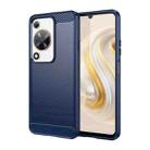 For Huawei Enjoy 70 Brushed Texture Carbon Fiber TPU Phone Case(Blue) - 1