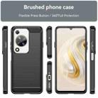 For Huawei nova Y72 Brushed Texture Carbon Fiber TPU Phone Case(Black) - 2