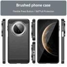 For Huawei Mate 70 Brushed Texture Carbon Fiber TPU Phone Case(Black) - 2