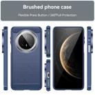 For Huawei Mate 70 Pro / 70 Pro+ Brushed Texture Carbon Fiber TPU Phone Case(Blue) - 2