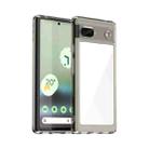 For Google Pixel 6A Colorful Series Acrylic + TPU Phone Case(Transparent Grey) - 1