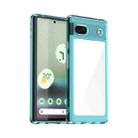 For Google Pixel 6A Colorful Series Acrylic + TPU Phone Case(Transparent Blue) - 1