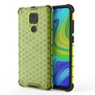 For Xiaomi Redmi Note 9 Shockproof Honeycomb PC + TPU Protective Case(Green) - 1