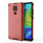 For Xiaomi Redmi Note 9 Shockproof Honeycomb PC + TPU Protective Case(Red) - 1