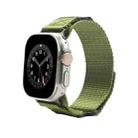 Nylon Two Section Watch Band For Apple Watch Ultra 49mm(Dark Green) - 1