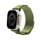 Nylon Two Section Watch Band For Apple Watch 8 41mm(Dark Green) - 1