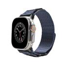 Nylon Two Section Watch Band For Apple Watch 8 45mm(Blue) - 1