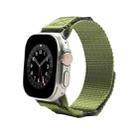 Nylon Two Section Watch Band For Apple Watch SE 2022 40mm(Dark Green) - 1