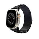Nylon Two Section Watch Band For Apple Watch 3 38mm(Black) - 1