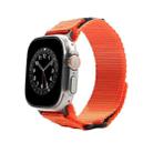 Nylon Two Section Watch Band For Apple Watch Ultra 2 49mm(Orange) - 1