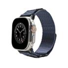 Nylon Two Section Watch Band For Apple Watch 9 45mm(Blue) - 1