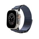 Nylon Two Section Watch Band For Apple Watch 9 41mm(Blue) - 1