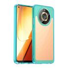 For Realme 11 5G Colorful Series Acrylic Hybrid TPU Phone Case(Transparent Blue) - 1