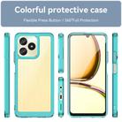 For Realme C51 Colorful Series Acrylic Hybrid TPU Phone Case(Transparent Blue) - 2