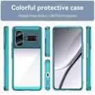 For Realme GT5 Colorful Series Acrylic Hybrid TPU Phone Case(Transparent Blue) - 2