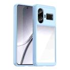 For Realme GT5 Colorful Series Acrylic Hybrid TPU Phone Case(Blue) - 1