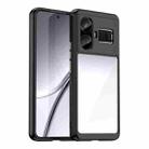 For Realme GT5 Colorful Series Acrylic Hybrid TPU Phone Case(Black) - 1