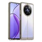 For Realme 12 5G Colorful Series Acrylic Hybrid TPU Phone Case(Transparent Grey) - 1