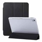 For iPad 10th Gen 10.9 2022 3-Fold Lock Buckle Leather Smart Tablet Case(Black) - 1