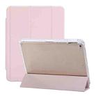 For iPad Air / Air 2 / 9.7 2017 / 2018 3-Fold Lock Buckle Leather Smart Tablet Case(Pink) - 1