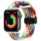 Magnetic Fold Clasp Woven Watch Band For Apple Watch Ultra 49mm(Rainbow Color) - 1