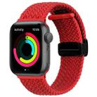 Magnetic Fold Clasp Woven Watch Band For Apple Watch SE 2022 44mm(Red) - 1