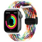 Magnetic Fold Clasp Woven Watch Band For Apple Watch 6 44mm(Rainbow Color) - 1