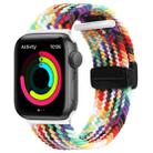 Magnetic Fold Clasp Woven Watch Band For Apple Watch 4 40mm(Rainbow Color) - 1