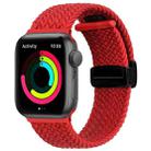 Magnetic Fold Clasp Woven Watch Band For Apple Watch Ultra 2 49mm(Red) - 1