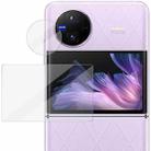 For vivo X Flip 1 Sets imak Tempered Glass Rear Camera Protection Ring + Glass Rear Screen Sticker - 1