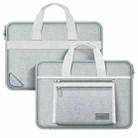 14 inch Oxford Fabric Portable Laptop Handbag(Grey) - 1