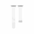 Sheepskin Texture Magnetic Folding Buckle Watch Band For Apple Watch 3 42mm(White) - 1