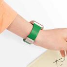 Sheepskin Texture Magnetic Folding Buckle Watch Band For Apple Watch SE 2023 44mm(Purple) - 6