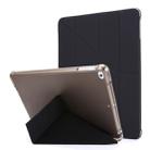 For iPad Air 2 Airbag Deformation Horizontal Flip Leather Case with Holder & Pen Holder(Black) - 1