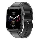 E530 1.91 inch IP68 Waterproof Leather Band Smart Watch Supports ECG / Non-invasive Blood Sugar(Black) - 1