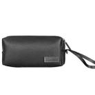 Waterproof PU Leather Laptop Accessory Bag(Black) - 1
