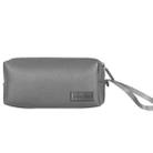 Waterproof PU Leather Laptop Accessory Bag(Grey) - 1