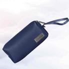 Waterproof PU Leather Laptop Accessory Bag(Dark Blue) - 1