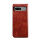 For Google Pixel 8A Oil Wax Crazy Horse Texture Leather Phone Case(Brown) - 3