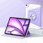 For iPad Air 11 2024 Magnetic Split Leather Smart Tablet Case(Purple) - 1