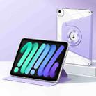 For iPad mini 6 Magnetic Split Leather Smart Tablet Case(Purple) - 1