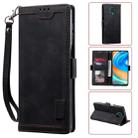 For Xiaomi Redmi Note 9 Retro Splicing Horizontal Flip Leather Case with Card Slots & Holder & Wallet(Black) - 1