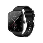 T20 1.96 inch IP67 Waterproof Silicone Band Smart Watch, Supports Dual-mode Bluetooth Call / Heart Rate Monitoring(Black) - 1