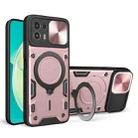 For Motorola Edge 20 Lite CD Texture Sliding Camshield Magnetic Holder Phone Case(Pink) - 1