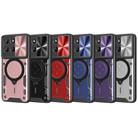 For Motorola Moto G15 CD Texture Sliding Camshield Magnetic Holder Phone Case(Red) - 2