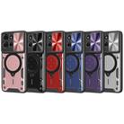 For Motorola Moto G75 5G CD Texture Sliding Camshield Magnetic Holder Phone Case(Red) - 2
